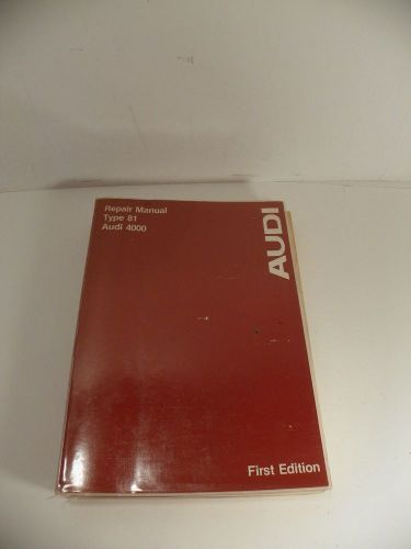 1980 audi 4000 type 81 oem repair manual plus 39 supplements 1-45 11/79 -2/81