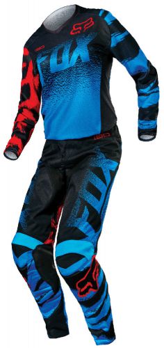 Fox racing blue red womens 180 dirt bike jersey &amp; pants combo kit mx atv 15