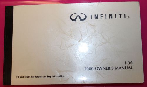 Oem 2000 infiniti i30 owner&#039;s manual operator&#039;s user&#039;s booklet pub. #om0e-ca33u0