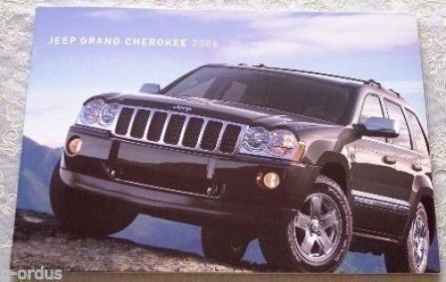 New 2006 jeep grand cherokee laredo &amp; srt8 deluxe 39 page literature brochure!