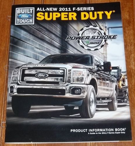 2011 ford super duty product information spec book literature brochure!