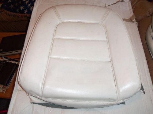 1965 c2 corvette seat covers w/foam white vinyl very good used driver quality!