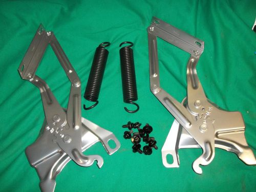 58-59 chevy truck hood hinges/springs powder coated chrome apache