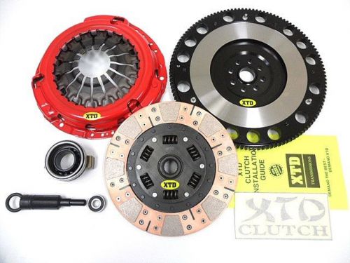 Xtd stage 3 dual friction clutch &amp; flywheel kit impreza wrx legacy gt 2.5l turbo