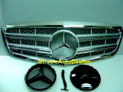 Front grille (silver) set for 2010-2013 mercedes benz w221 s-class