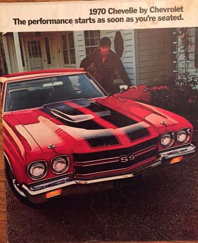 Chevelle malibu 1970 sales brochure original, not a reprint!