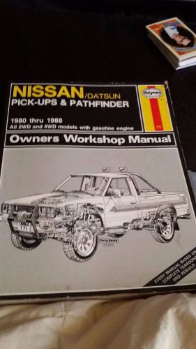 Haynes 1980-1988 nissan/datsun pick-ups and pathfinder owners workshop manual