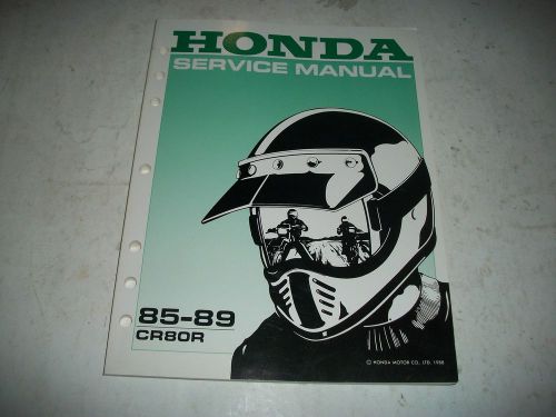 Official 1985 -1989 honda cr80r  shop manual unused excellent cmystore4more