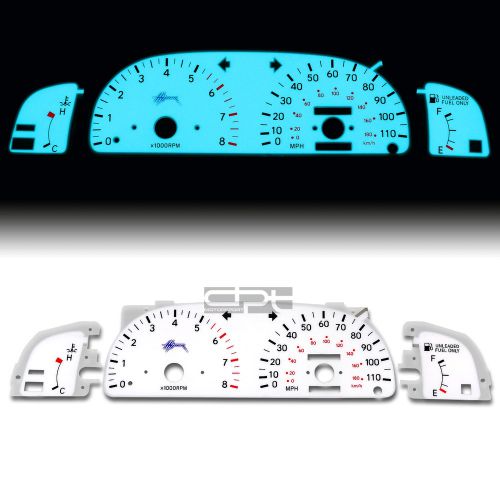 Indiglo glow gauge+harness white face for 95-97 toyota tacoma 2.7 3.4l manual