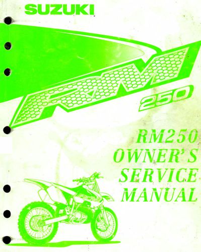 2000 suzuki rm250 motocross motorcycle owners service manual -rm 250-suzuki