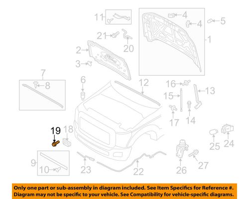 Ford oem hood-latch bolt w711848s439