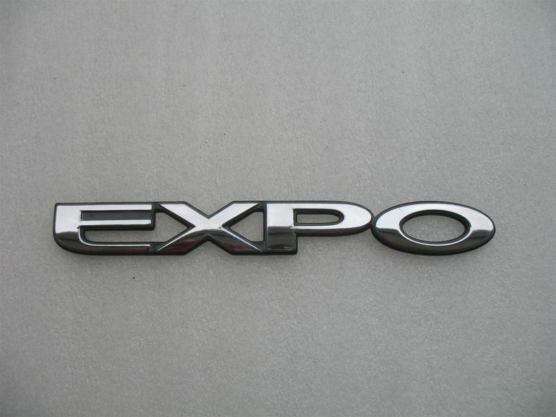 1992 mitsubishi expo trunk chrome emblem decal logo badge used 92 93 94 95 96