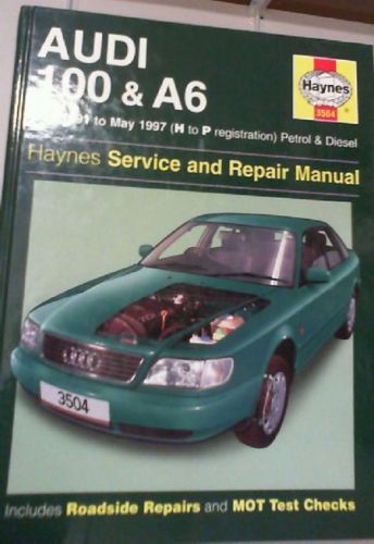 Hardcover audi 100 &amp; a6 manual, haynes 3504, hard cover