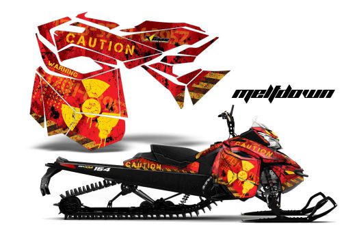 Ski doo rev xm graphic kit amr racing snowmobile sled wrap decal meltdown r 2013