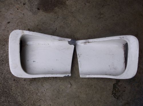 1969 mustang fastback rear quarter 1/4 panel side scoop pair bent sports roof fb