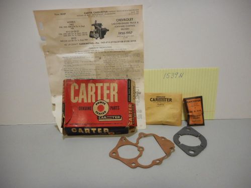 1950 - 1957 chevrolet trucks, carter carburetor overhaul kit, 1539 n, opened box