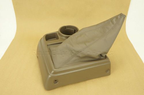 96-04 toyota tacoma 2wd leather shift console cup holder tan 4x2 rwd manual
