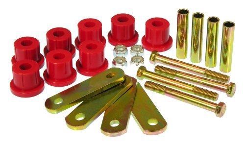 Prothane 7-1051 red rear mono leaf hd shackle bushing kit