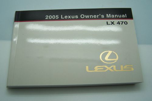 2005 lexus lx 470 owners manual  original new