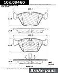 Centric parts 104.09460 front super premium semi metallic pads