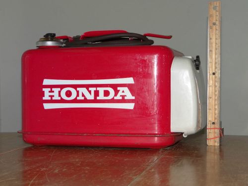 Honda 3.4 gallon essence outboard motor boat gas gasoline steel red can tank