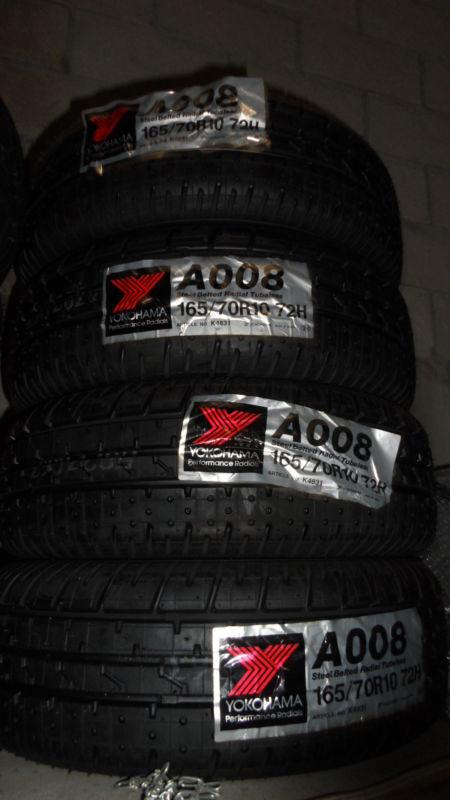 Austin / morris mini cooper yokohama a-008 165-70-10 tires   new !