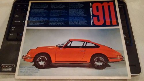 1965 porsche 911 901 swb red dealer brochure original oem w28