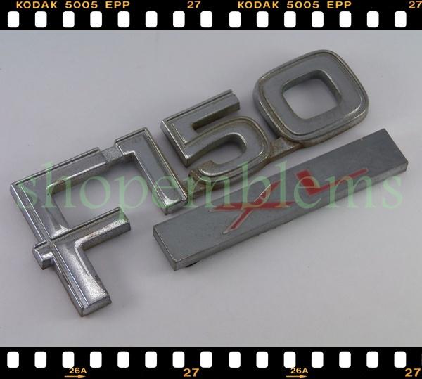 Ford f150 xl fender emblem 80 81 82 83 84 85 86 ornament badge nameplate pickup