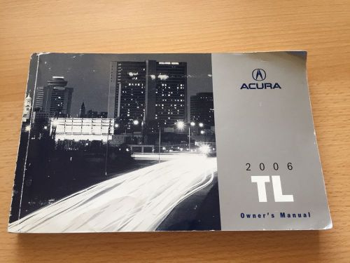 2006 acura tl owners manual