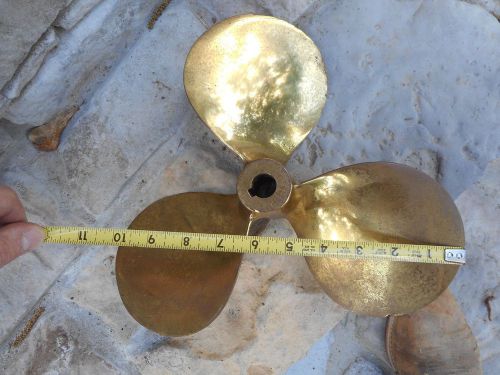 Nice antique grand rapids michigan 11&#034; diameter x 12&#034; pitch brass propeller prop