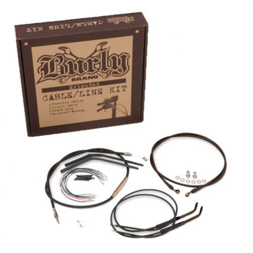 Burly b30-1032 control kit for 13&#034; bars harley davidson flhs &amp; flhst/c/u 08-11