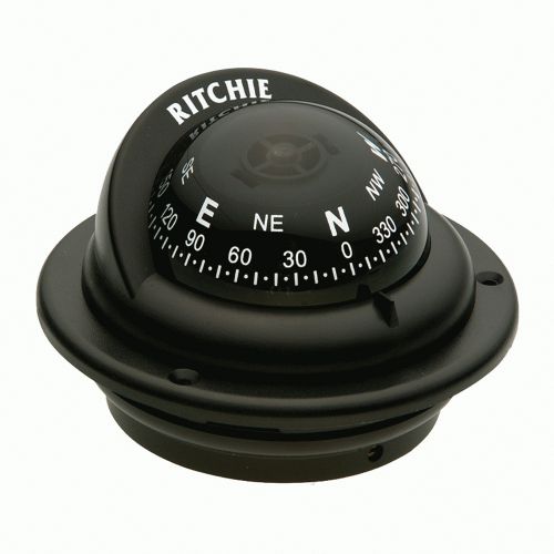 New ritchie tr-35 trek compass - flush mount - black