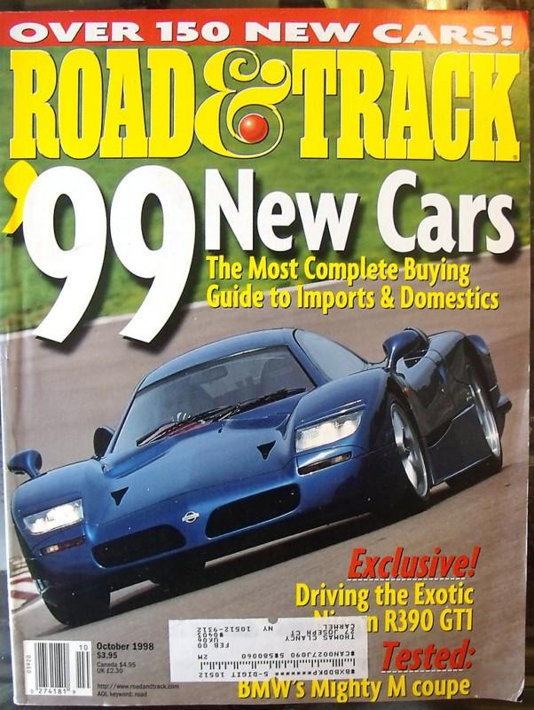 R&t1998 bmw m coupe nissan r390 gt1 m-b slk230 lexus gs 400 1968 ferrari dino