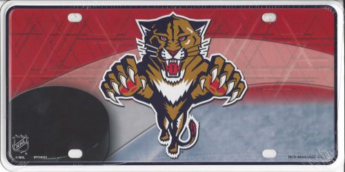 Florida panthers metal license plate - mtg9501