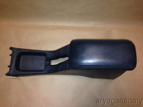 96-00 honda civic oem center arm rest console leather top si dark gray flaws