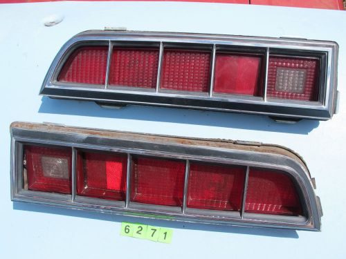 1970 1971 ford torino coupe or four door right rear oem tail lights lens pair