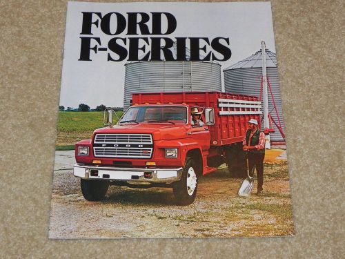 1982 ford f-series hd truck dealer sales brochure nos from ford dealer