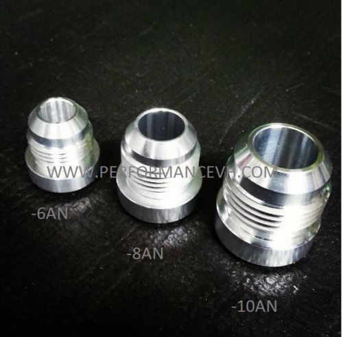 4pc -8an -8 -an 8  #8 male billet aluminum 6061 weld on fitting bung boss