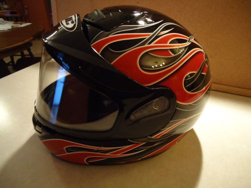 Hjc inferno snow red cs-r1 motorcycle snowmobile helmet - size xs