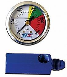 Nitrous express 15509 nitrous flo-thru; nitrous pressure gauge