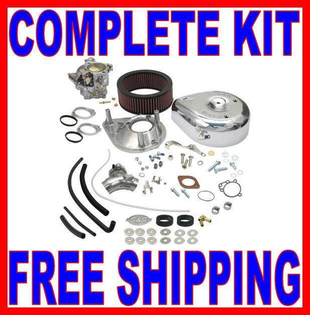 S&s super e carb carburetor kit 1984-1992 harley evo evolution big twin 11-0407