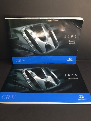 2005 honda crv cr-v oem owners manual with warranty manual