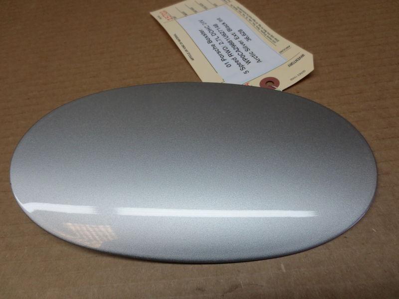 01 porsche 986 911 boxster silver gas fuel access door panel cover  36,628