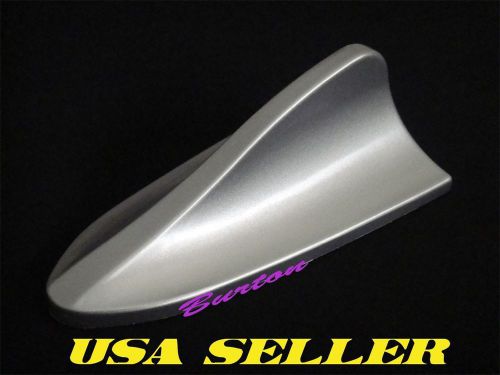 Universal painted bmw style shark fin antenna-silver-a