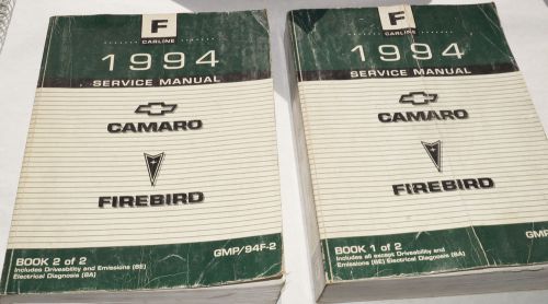 1994 chevy camaro pontiac firebird factory service shop manual 2vol set