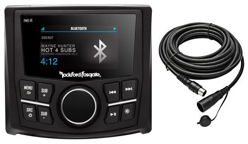 Rockford fosgate pmx-1r marine wired remote w/2.7&#034; display 4 pmx-8bb/pmx-5/pmx-2