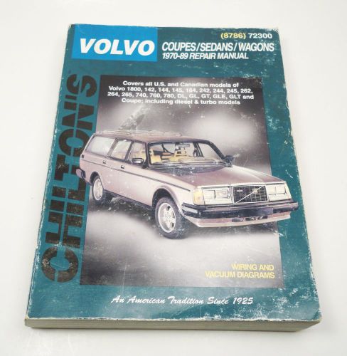 Volvo sedans/wagons service repair manual 1970-1989 1988 1987 1986 1985 1984