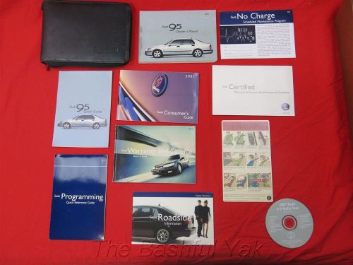 2001 saab 95 owners manual with case