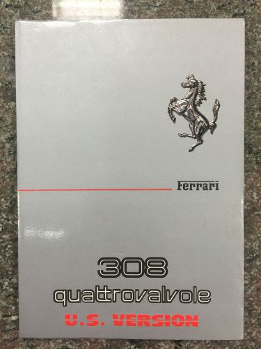 1983 ferrari 308 quattrovalvole owner&#039;s manual