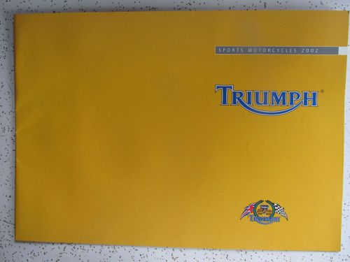 Triumph sport motorcycle 2002 daytona rs sales brochure original dealership item